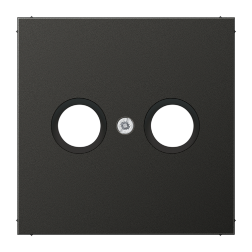 Накладка на розетку телевизионную JUNG LS METAL, антрацит