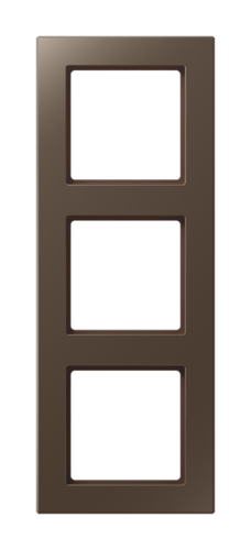 Рамка 3 поста JUNG A CREATION, мокко