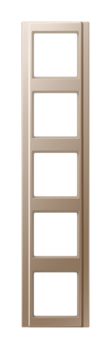 Рамка 5 постов JUNG A 500, шампань