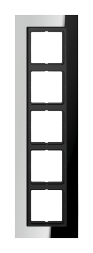 Рамка 5 постов JUNG LS PLUS, хром