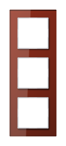 Рамка 3 поста JUNG A CREATION, красный