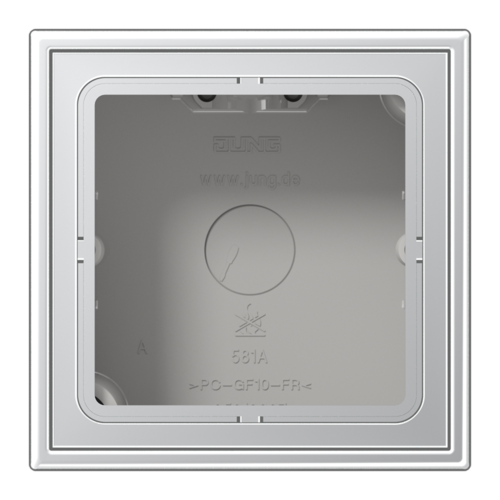 LSmetal Коробка 1-ная для накладного монтажа,алюм.