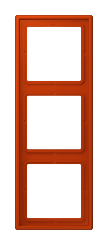 Рамка 3 поста JUNG LS 990, rouge vermillon 59