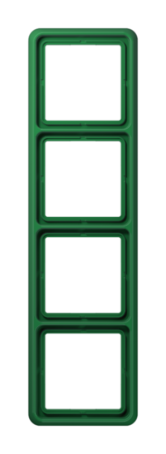 Рамка 4 поста JUNG CD, зеленый
