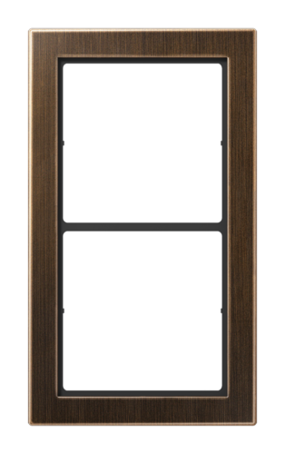 Рамка 2 поста JUNG FD DESIGN, античная латунь