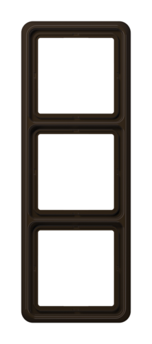 Рамка 3 поста JUNG CD, коричневый