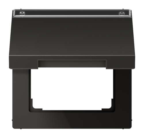 JUNG LS 990 Антрацит Крышка откидная с возвратной пружиной и полем для надписи 12x15мм