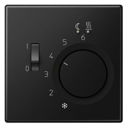 Накладка на терморегулятор Jung LS 990, черный матовый