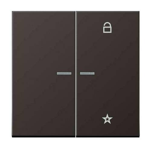 Накладка на жалюзийный выключатель Jung LS METAL, алюминий темный, AL1701D