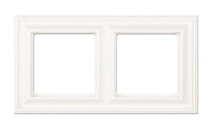 Рамка 2 поста, серия EPD, цвет белый