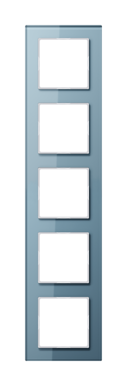 Рамка 5 постов JUNG A CREATION, голубой