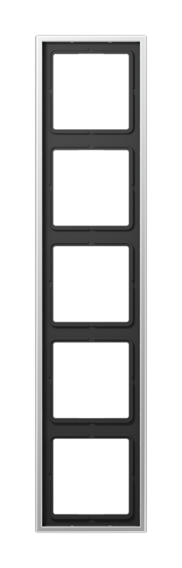 Рамка 5 постов JUNG LS METAL, алюминий