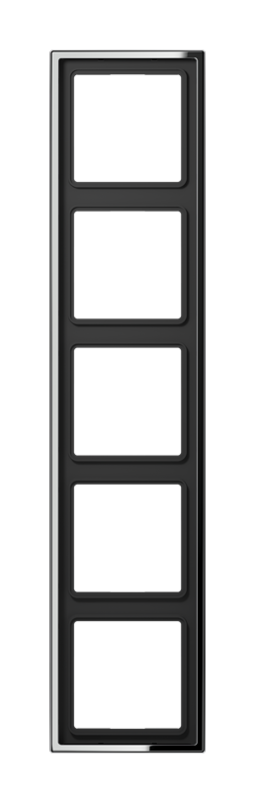 Рамка 5 постов JUNG LS METAL, хром