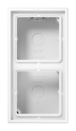 LS990 Коробка 2-ная для накладного монтажа, белая