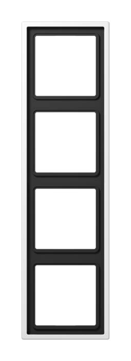 Рамка 4 поста JUNG LS METAL, белый