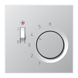 Термостат комнатный JUNG LS METAL, матированный алюминий