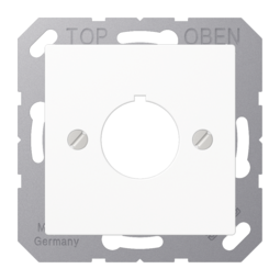 JUNG AS 500 Белая Крышка для установки специальных гнезд, диам. 22,5мм