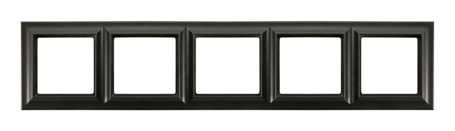 Рамка 5 постов Jung ECO PROFI, черный матовый, EPS485SWM